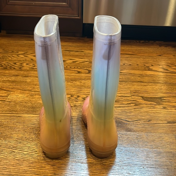 Cat And Jack Little Girls Rainbow Rain Boots - Picture 2 of 5